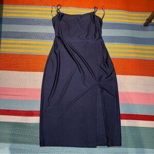 Windsor Navy Blue Midi Dress Spaghetti Straps Women’s Size X-Large